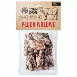 Płuca wołowe JOHN DOG, 100 g - Przysmaki dla psów - miniaturka - grafika 1
