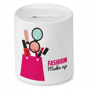 SKARBONKA KOSMETYCZKI FASHION MAKE UP PREZENT z Nadrukiem ze Zdjęciem - Skarbonki - miniaturka - grafika 1