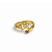 Wisiorki - Jotaro Kujo Rozmiar Regulowany Metal Pierścień Jojo's Bizzare Adventure - miniaturka - grafika 1