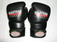 Rękawice bokserskie - Masters FIGHT EQUIPMENT Rękawice bokserskie, RBT-E czarno-białe, 14 oz - miniaturka - grafika 1