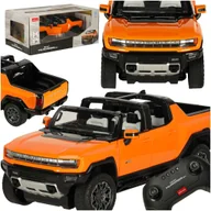Zabawki zdalnie sterowane - Samochód zdalnie sterowany Rastar 93000 Hummer EV 1:16 pomarańczowy - miniaturka - grafika 1