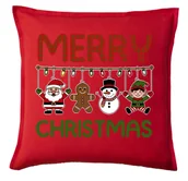 Poduszki dekoracyjne - Świąteczna poduszka MERRY CHRISTMAS - miniaturka - grafika 1
