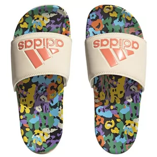Klapki adidas Adilette Comfort W HQ7080 wielokolorowe - Klapki i japonki damskie - miniaturka - grafika 1
