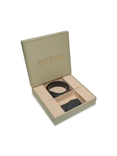 Guess Zestaw etui na karty i pasek Gift Box GFBOXM P3305 Czarny - Paski - miniaturka - grafika 1