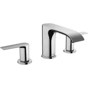 Baterie umywalkowe - Hansgrohe 75033000 Vivenis 3-otworowa bateria umywalkowa 90 z kompletem odp$126ywowym chrom - miniaturka - grafika 1