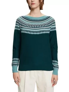 ESPRIT Sweter damski, 308/Emerald Green 4, XS - Swetry damskie - miniaturka - grafika 1