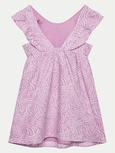 United Colors Of Benetton Sukienka letnia 4YP7CV027 Fioletowy Regular Fit - Sukienki i spódniczki dla dziewczynek - miniaturka - grafika 1