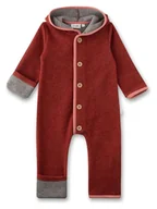 Pajacyki dla niemowląt - Sanetta Kidswear Kombinezon polarowy w kolorze czerwonym - miniaturka - grafika 1