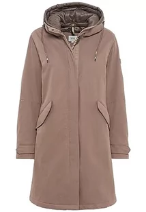 camel active Damski płaszcz funkcyjny z mieszanki bawełny organicznej, zielony, 42 - Płaszcze damskie - miniaturka - grafika 1