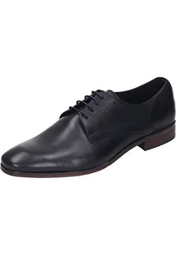 Manitu Męskie buty sznurowane Oxford, czarny, 40 EU