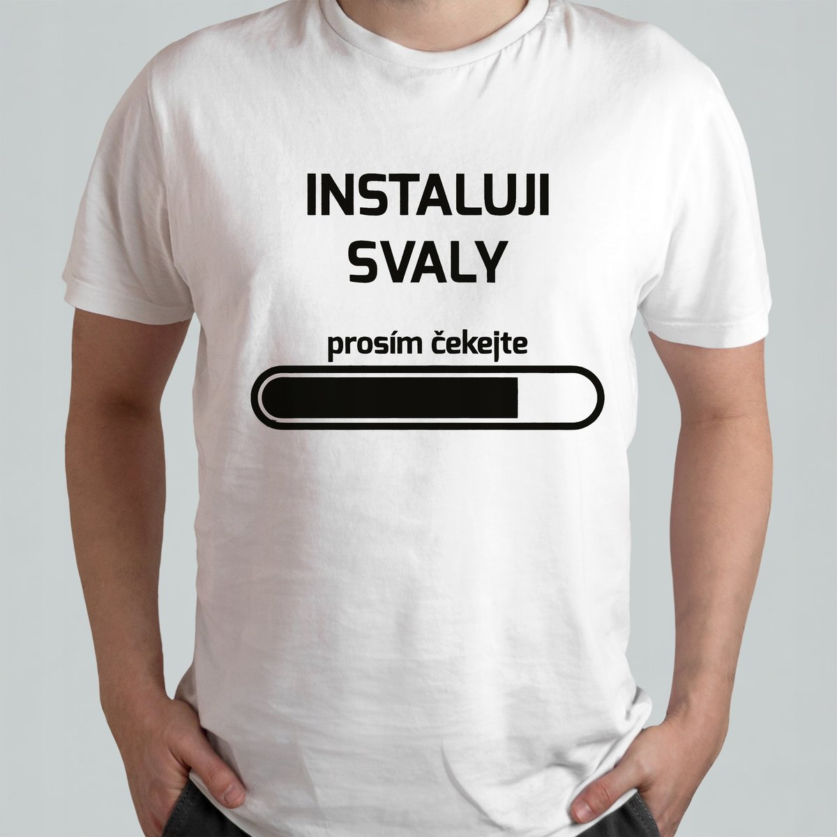 ŚWIĄTECZNA KOSZULKA MĘSKA ŚMIESZNA T-SHIRT Napis Czesku Żart Czechy r. L