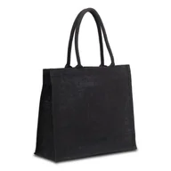 Torby i wózki na zakupy - Torba Na Zakupy Z Juty Natural Shopper, Czarny - miniaturka - grafika 1