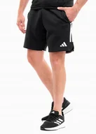 Spodenki męskie - 3097 Spodenki Adidas Męskie Zapinane Kieszenie Bawełna Dresowe Czarne 2XL - miniaturka - grafika 1