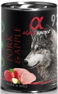 Alpha Spirit Wieprzowina z jabłkiem 6x400g 23352-uniw - Mokra karma dla psów - miniaturka - grafika 1