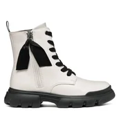 Buty dla dziewczynek - Kozaki Geox J Junette Girl J36HVG 000BC C1M9B S Écru - miniaturka - grafika 1