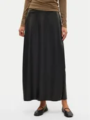 Spódnice - Vero Moda Spódnica z imitacji skóry Olympia 10309137 Czarny Regular Fit - miniaturka - grafika 1