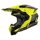 Kaski motocyklowe - Kask Cross Airoh Twist 3 Fancy (2026) Żółty błyszczącyXS - miniaturka - grafika 1