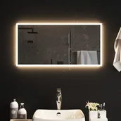 Lustra - vidaXL Lustro łazienkowe z LED, 80x40 cm - miniaturka - grafika 1