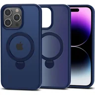 Etui i futerały do telefonów - Etui TECH-PROTECT AirStand MagSafe do Apple iPhone 15 Pro Max Niebieski - miniaturka - grafika 1