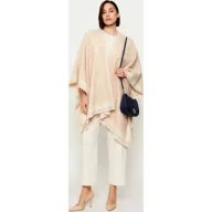 Swetry damskie - Pinko Wełniane ponczo CROAZIA | Oversize fit - miniaturka - grafika 1