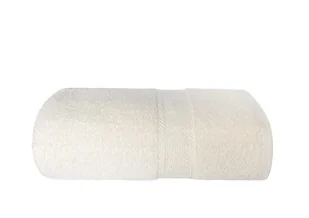 Ręcznik kąpielowy z bawełny, minimalistyczny, puszysty Mateo 70x140cm kremowy - Ręczniki - miniaturka - grafika 1