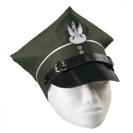 Dodatki do strojów karnawałowych - Rogatywka czapka żołnierza zielona - miniaturka - grafika 1