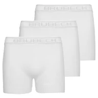 Bielizna sportowa męska - Zestaw bokserek męskich bawełnianych classic Brubeck Comfort Cotton BX00501A biały 3 pary - miniaturka - grafika 1