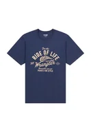 Koszulki męskie - KOSZULKA T-SHIRT MĘSKI WRANGLER 112362792 AMERICANA TEE NAVY L - miniaturka - grafika 1