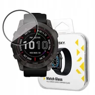 Akcesoria do smartwatchy - Hybrydowe szkło ochronne do Garmin Fenix 7X czarny - miniaturka - grafika 1