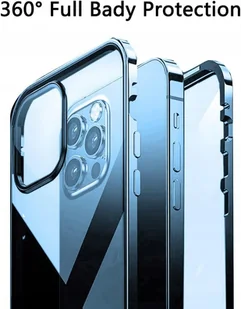 Etui Magnetyczne 360 do iPhone 13 Pro Max Niebieski - Etui i futerały do telefonów - miniaturka - grafika 5