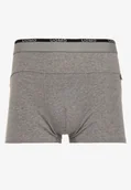 Majtki męskie - Szare Bawełniane Majtki Bokserki z Ozdobnym Napisem i Szeroką Gumką w Pasie Blinsea - miniaturka - grafika 1