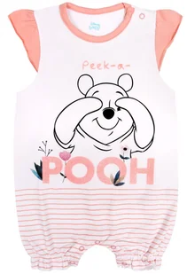 Biały, niemowlęcy rampers z motywem Kubusia Puchatka oraz brokatowymi wstakami 9-12 m 80 cm - Rampersy Biały, niemowlęcy rampers z motywem Kubusia Puchatka oraz brokatowymi wstakami 9-12 m 80 cm - Rampersy - miniaturka - grafika 1