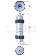 Filtry paliwa - Filtr paliwa Mahle KL 1102 - miniaturka - grafika 1