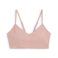 Bielizna sportowa damska - Damski stanik MOVE CLOUDSPUN AOP PUMA Rose Quartz Pink - miniaturka - grafika 1