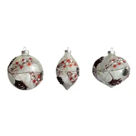 Bombki - Goodwill/Zestaw 3 szklanych bombek choinkowych malowane ręcznie - miniaturka - grafika 1