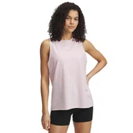 Koszulki i topy damskie - Damski top z nadrukiem Under Armour UA Rival Muscle Tank - różowy - miniaturka - grafika 1