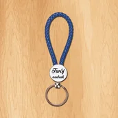 Breloki - Brelok okrągły pleciony z Twoim zdjęciem - miniaturka - grafika 1