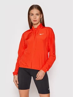 Kurtki i kamizelki sportowe damskie - Nike Kurtka do biegania Swoosh Packable DD4925 Czerwony Regular Fit - grafika 1