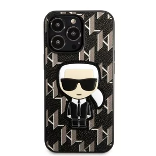 Karl Lagerfeld KLHCP13XPMNIKBK iPhone 13 Pro Max 6,7" hardcase czarny/black Monogram Ikonik Patch - Etui i futerały do telefonów - miniaturka - grafika 3