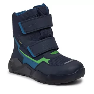 Buty dla chłopców - Śniegowce Superfit GORE-TEX 1-000402-8000 S Blue/Green - grafika 1