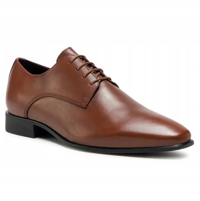 GEOX HIGH LIFE PÓŁBUTY SKÓRZANE BRĄZOWE 44 JWA