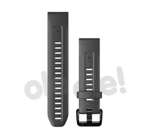 Garmin Quickfit Silicone Watch Band 20mm, szary 2022 Akcesoria do zegarków 010-13102-01 - Akcesoria do zegarków - miniaturka - grafika 1