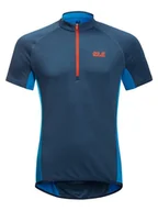 Koszulki sportowe męskie - Jack Wolfskin Koszulka kolarska "Tourner" w kolorze granatowym - miniaturka - grafika 1