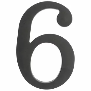 Cyfra 6/9 wys.18 cm plastikowa czarna 5906711263671 - Numery na dom - miniaturka - grafika 1