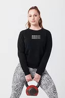 Swetry damskie - BioTechUSA Damski sweter Gladys Women Sweater, Black XL sweter, czarny, czarny - miniaturka - grafika 1
