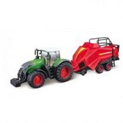 Samochody i pojazdy dla dzieci - Bburago Fendt 1050 Vario with baller lifter - miniaturka - grafika 1