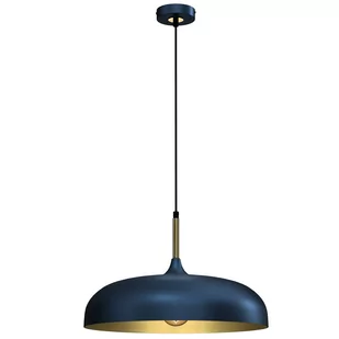 Milagro Lampa wisząca LINCOLN BLUE/GOLD 1xE27 MLP7901 - Lampy sufitowe - miniaturka - grafika 2