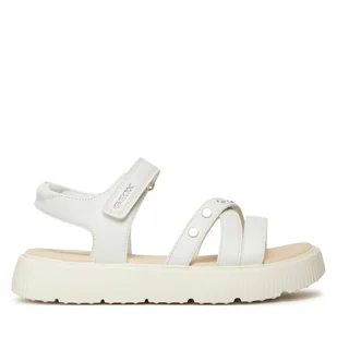 Sandały Geox J Sandal Kodette Gir J45DBI 0003W C1000 D Biały - Buty dla dziewczynek - miniaturka - grafika 1