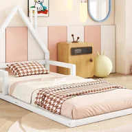 Łóżka dla dzieci i młodzieży - Łóżko dziecięce 90x200 cm - lita sosna - Biały - miniaturka - grafika 1