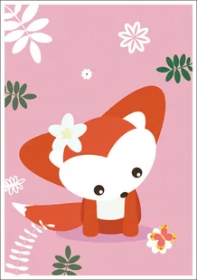 Galeria Plakatu, Plakat, Zaczarowany Las Lisek Z Motylkiem Rozowe Tlo, 40x50 cm - Plakaty Galeria Plakatu, Plakat, Zaczarowany Las Lisek Z Motylkiem Rozowe Tlo, 40x50 cm - Plakaty - miniaturka - grafika 1